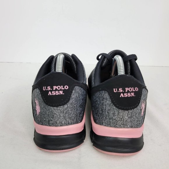 U.S. Polo Association Women's Running Shoes Black Pink US Size 8.5 - Picture 4 of 8